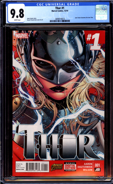 Thor #1 CGC 9.8 (2014) Jane Foster Becomes New Thor! – Ultimate