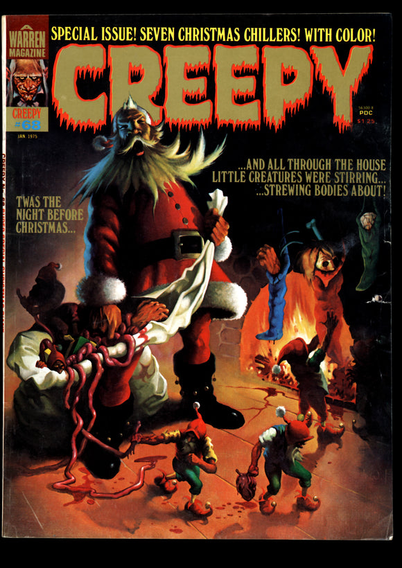 Creepy #68 Warren Magazine Jan 1975 Super Special Christmas Giant