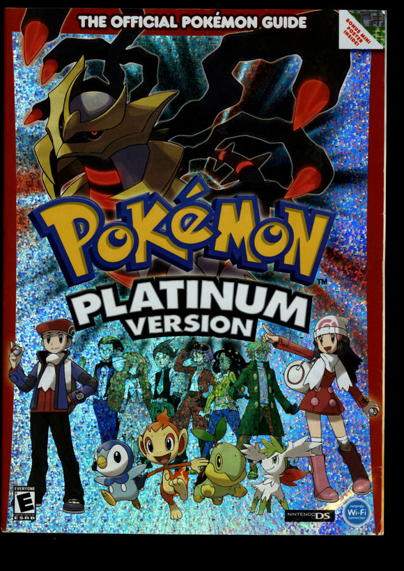 Pokemon Official Guide Platinum Version Nintendo No Poster W/ Stickers