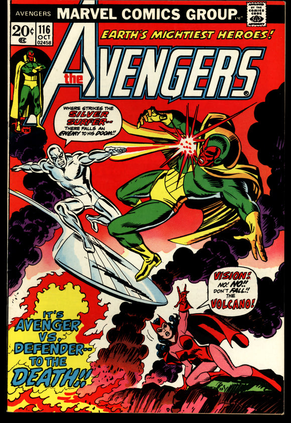 The Avengers #116 Marvel Comics 1973 (VF) Avengers/Defenders War Part 3