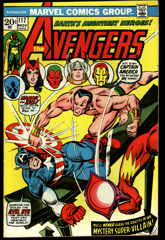 The Avengers #117 Marvel 1973 (VF+) Avengers/Defenders War Part 5