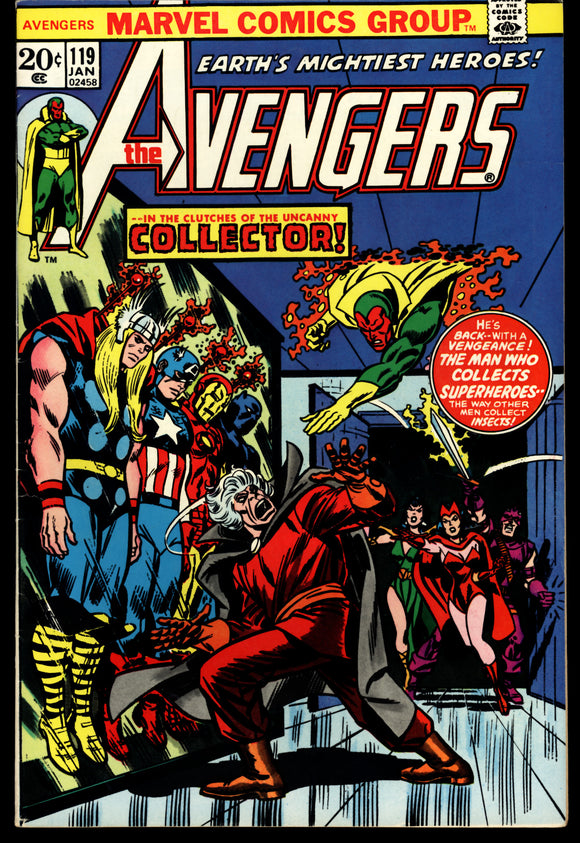 The Avengers #119 Marvel Comics 1974 (VF+) Bronze Age