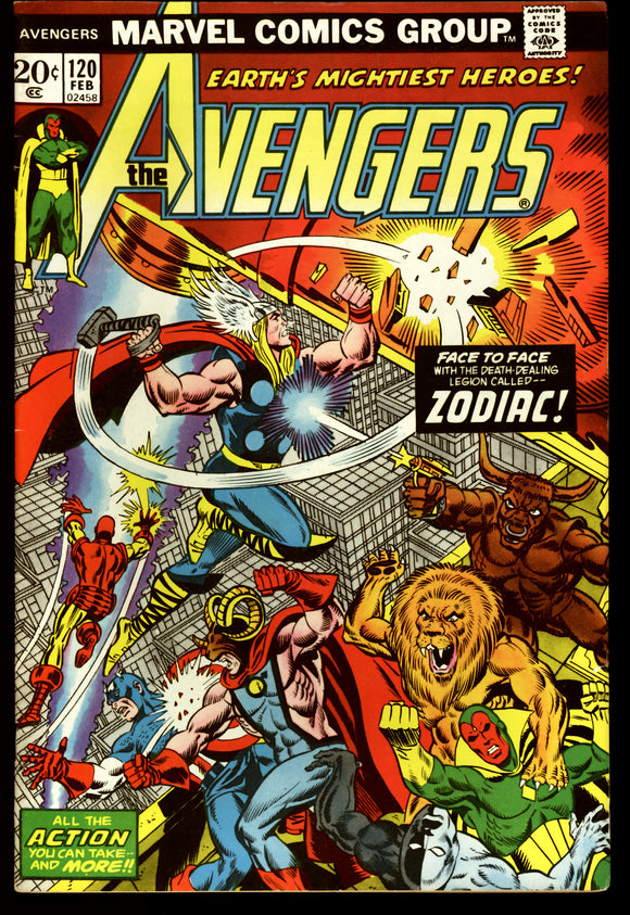 The Avengers #120 Marvel Comics 1974 (VF) Bronze Age