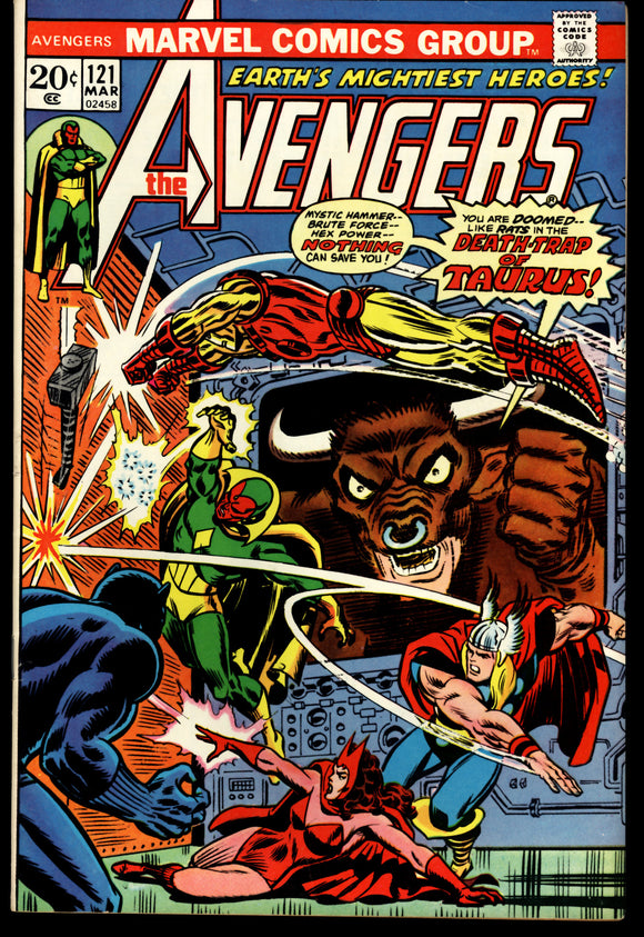 The Avengers #121 Marvel Comics 1974 (VF/NM) Bronze Age