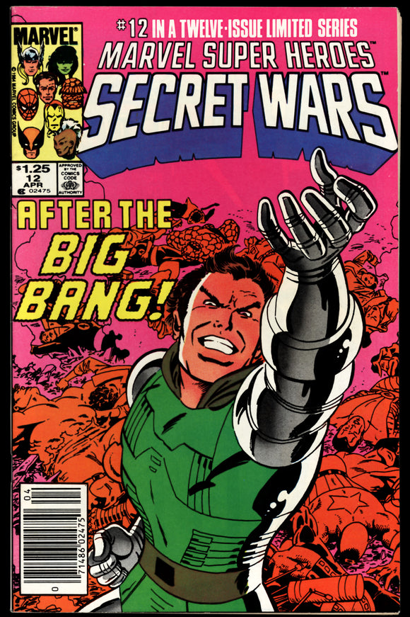 Marvel Super Heroes Secret Wars #12 1985 VF+ Canadian Price Variant!