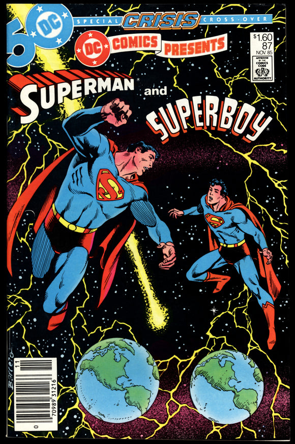DC Comics Presents #87 VF+ (1985) Origin & 1st Super Boy Prime! C.P.V.