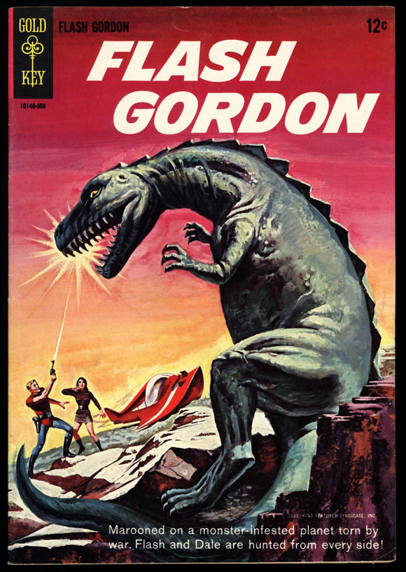 Flash Gordon #1 FN/VF (1965) 1st Issue. Classic Sci-Fi Dinosaur cover!