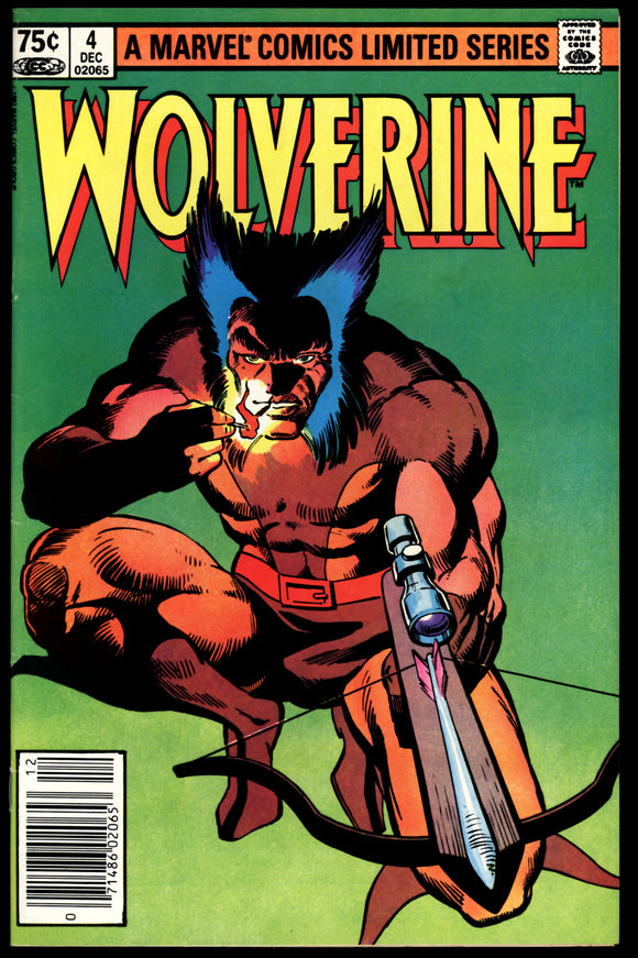 Wolverine Limited Series #4 VF+ (1982) Frank Miller Cover! C.P.V.