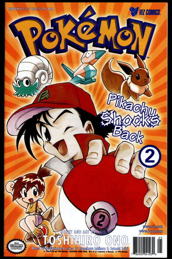 Pokemon: Pikachu Shocks Back #2 NM (1999) 1ST PRINT Viz Comics!