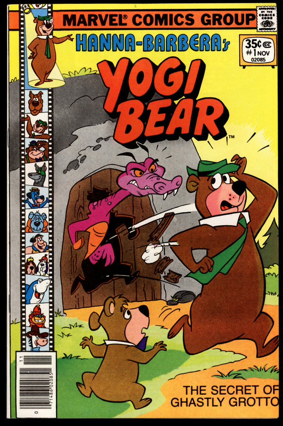 Yogi Bear #1 Marvel 1977 (NM) Hanna Barbera Flintstone Back-Up Story