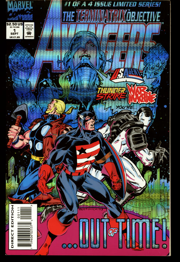 Avengers The Terminatrix Objective #1-4 Marvel Comics 1993 Complete Set