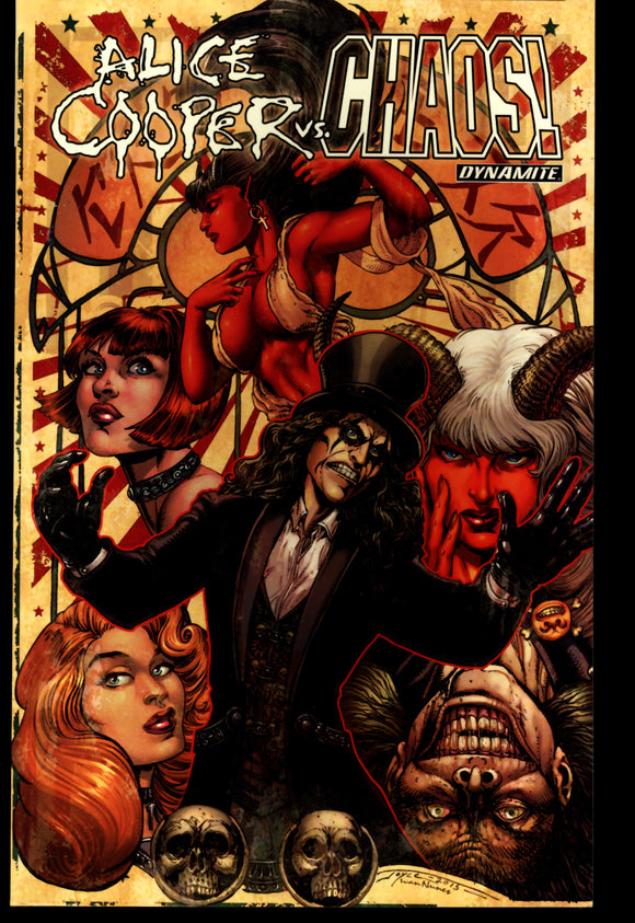 Alice Cooper VS Chaos Vol 1 Dynamite First Printing Trade Paper Back