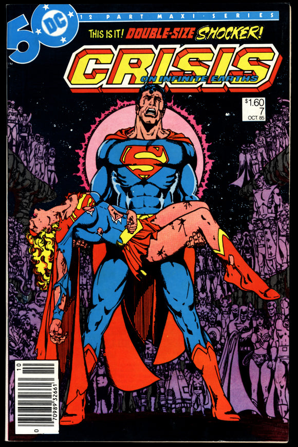 Crisis on Infinite Earths #7 DC 1985 (NM-) Death of Supergirl! C.P.V.