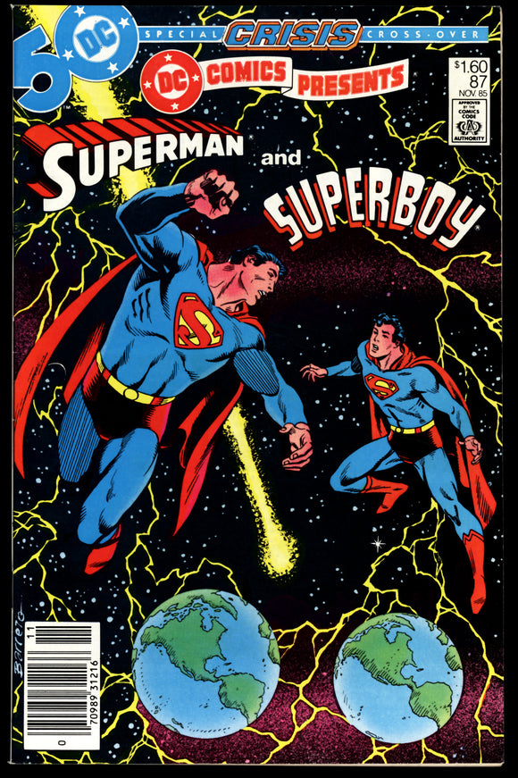 DC Comics Presents #87 VF+ (1985) Origin & 1st Super Boy Prime! C.P.V.