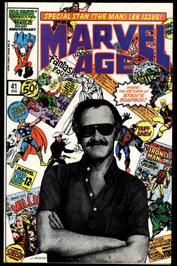 Marvel Age #41 1986 (VF/VF+) Stan Lee Photo Cover! HIGH GRADE