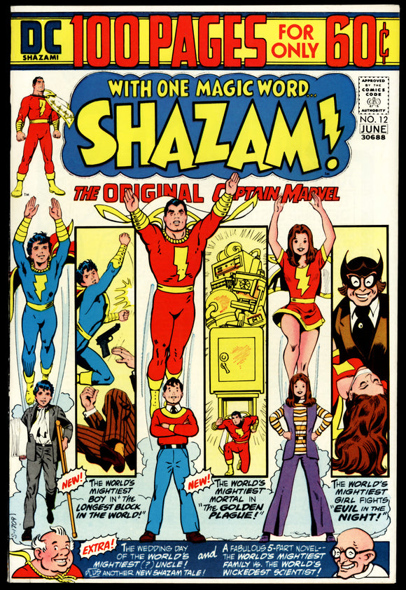 Shazam #12 NM- (1974) 100 Page Giant The Original Captain Marvel!
