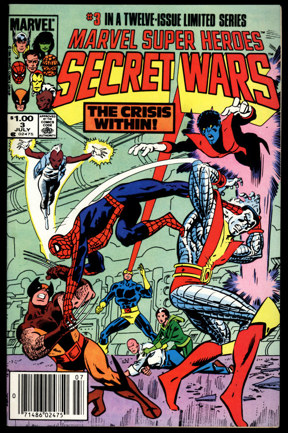 Marvel Super Heroes Secret Wars #3 1984 (VF-) 1st Volcana! C.P.V.
