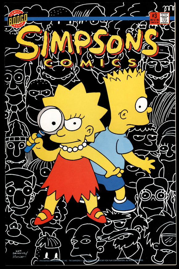 Simpsons Comics #3 Bongo 1994 (NM) Matt Groening