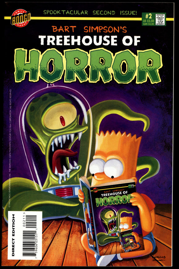 Bart Simpson's Treehouse of Horror #2 Bongo 1996 (NM/NM+)