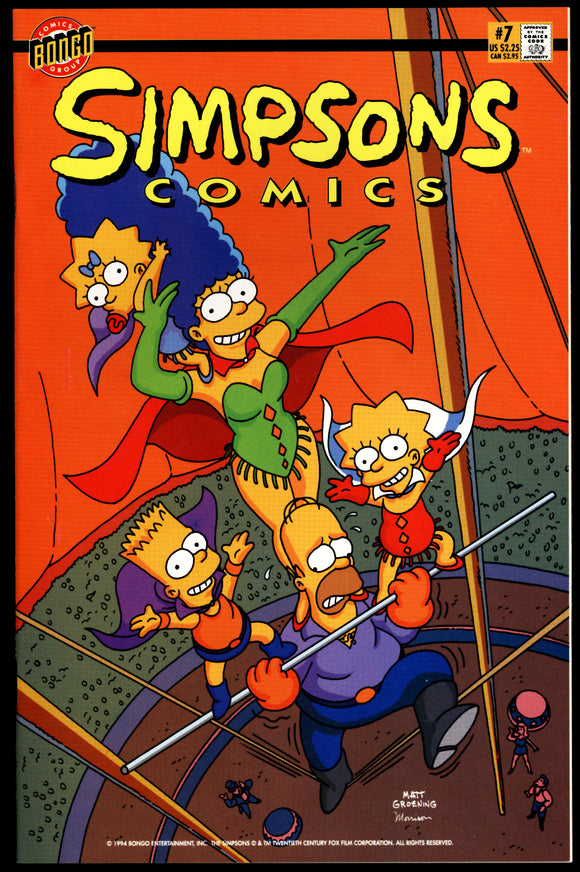 Simpsons Comics #7 Bongo 1994 (NM-) Matt Groening