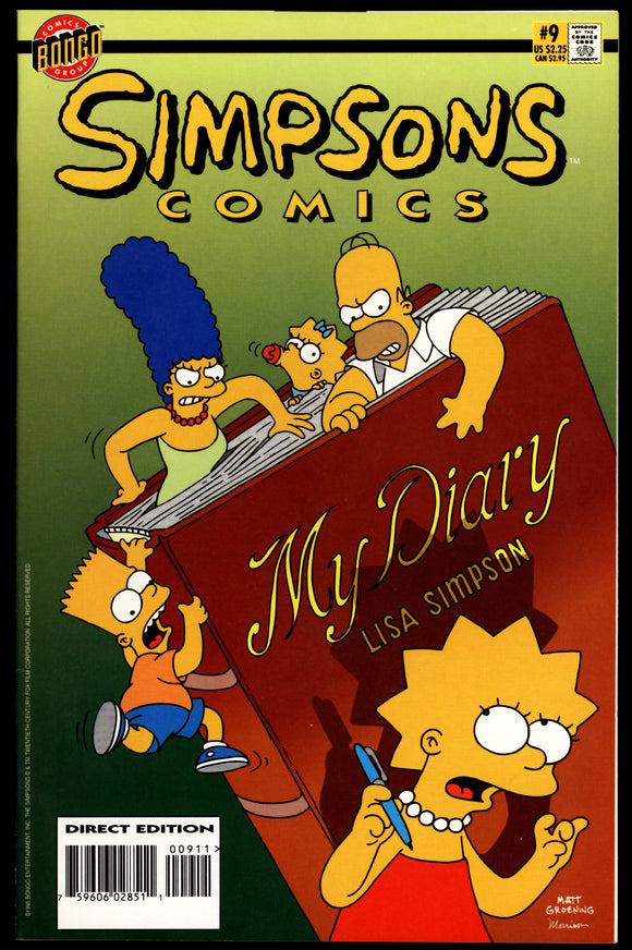 Simpsons Comics #9 Bongo 1995 (NM) Matt Groening
