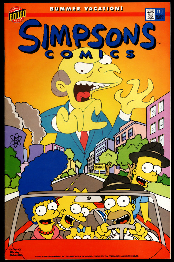 Simpsons Comics #10 Bongo 1995 (VF+) Matt Groening