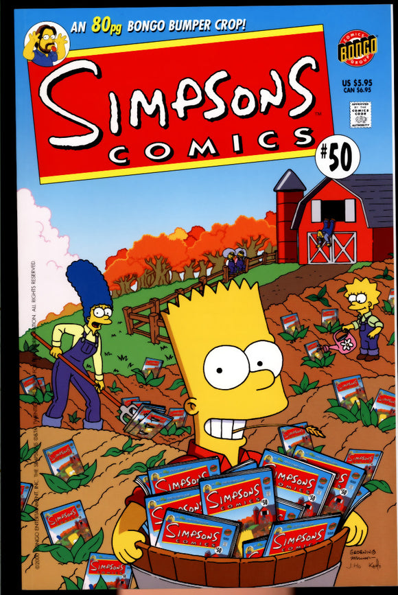Simpsons Comics #50 Bongo 2000 (NM+) NEWSSTAND 80 Giant Page