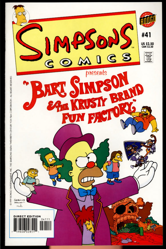 Simpsons Comics #41 Bongo 1999 (NM+) Matt Groening