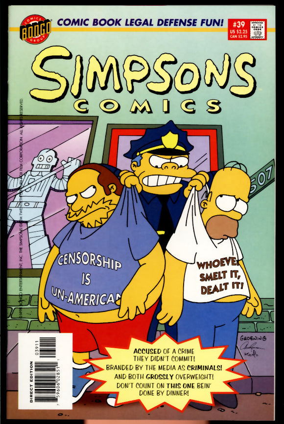 Simpsons Comics #39 Bongo 1998 (NM+) Matt Groening