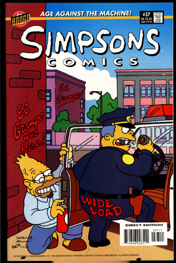 Simpsons Comics #37 Bongo 1998 (NM) Matt Groening