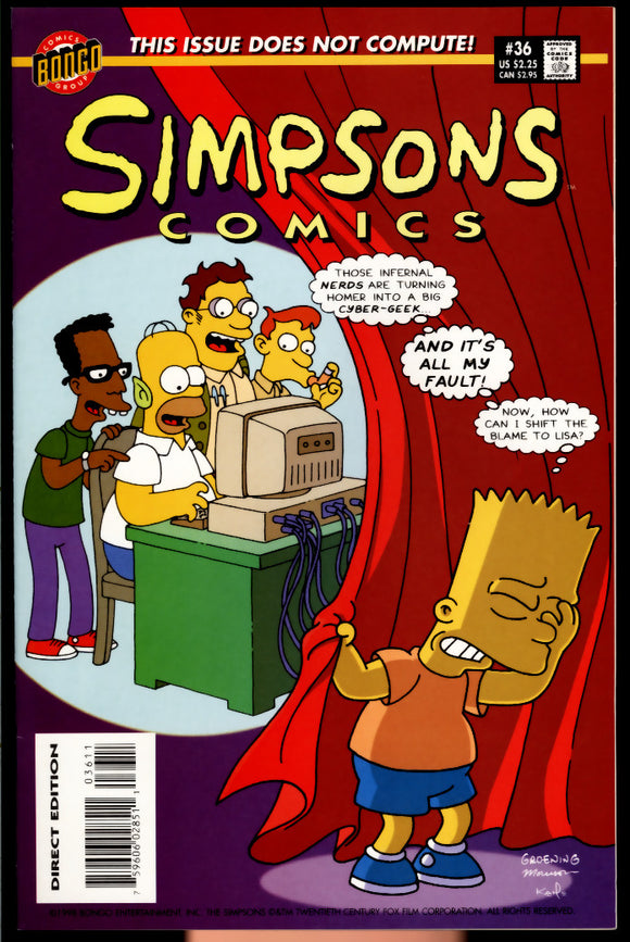 Simpsons Comics #36 Bongo 1998 (NM) Matt Groening