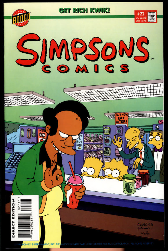 Simpsons Comics #22 Bongo 1996 (NM+) Matt Groening