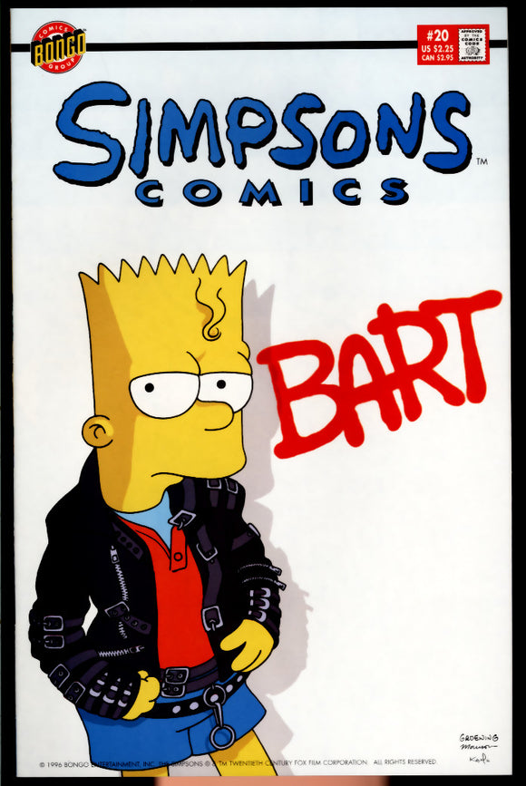 Simpsons Comics #20 Bongo 1996 (NM+) Matt Groening