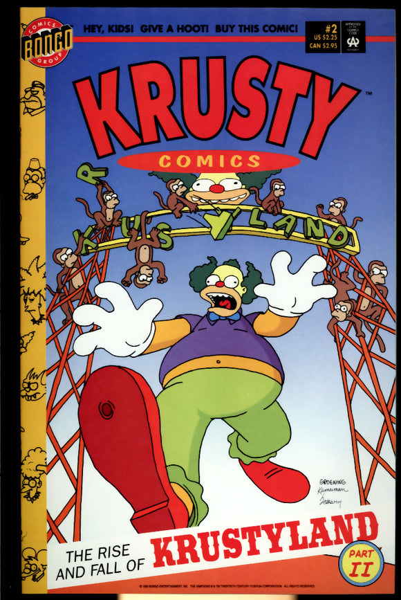 Krusty Comics #2 NM (1995) Bongo Comics