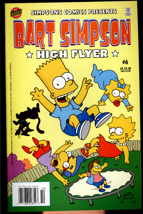 Simpsons Comic Presents Bart Simpson #6 NM (2000) Low Print Newsstand