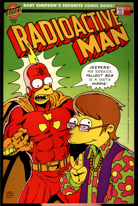 Radioactive Man #216 NM+ (1994) Bongo Comics Matt Groening