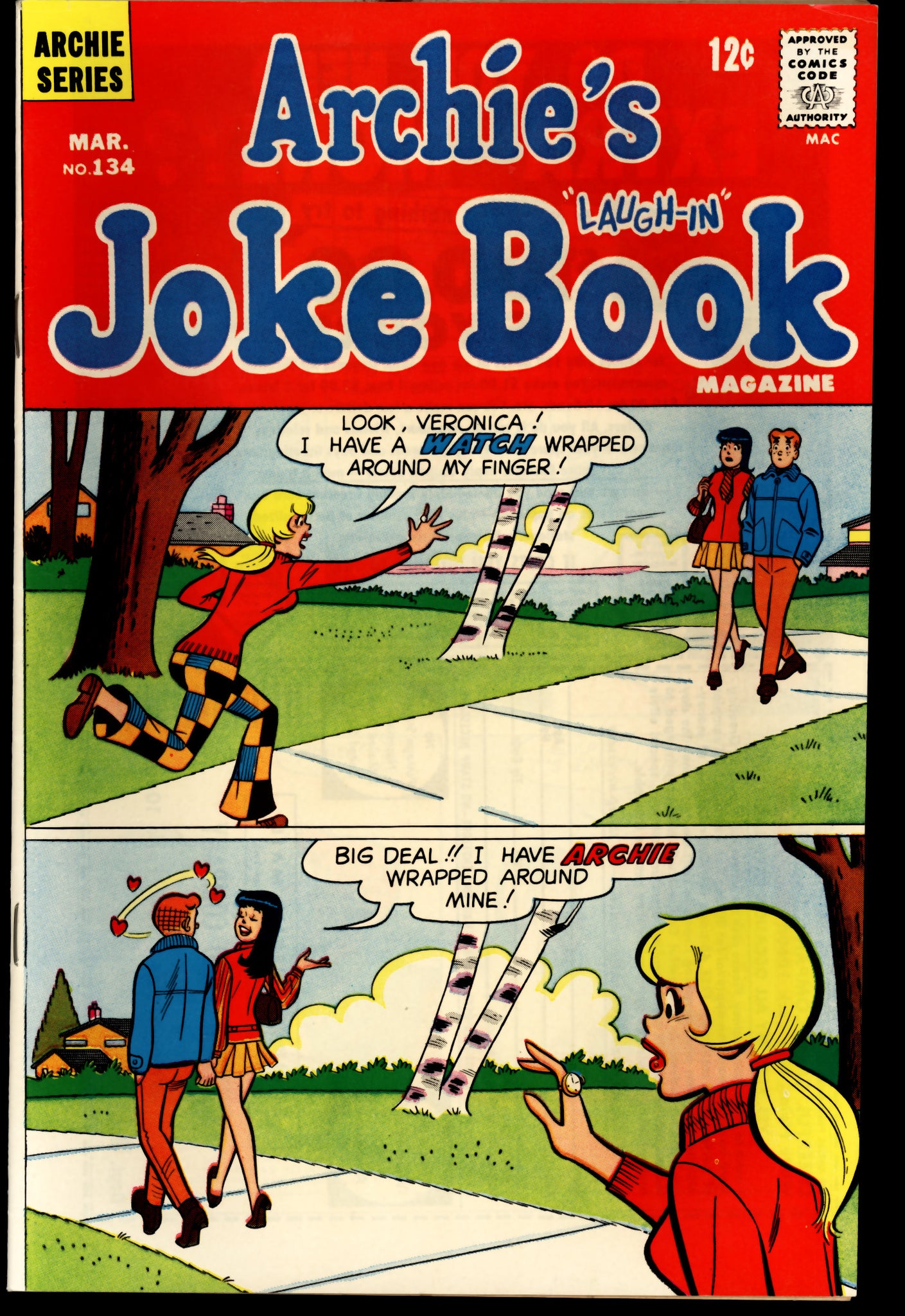 Archie's Joke Book Magazine #134 Archie Series 1969 (NM) Silver Age ...