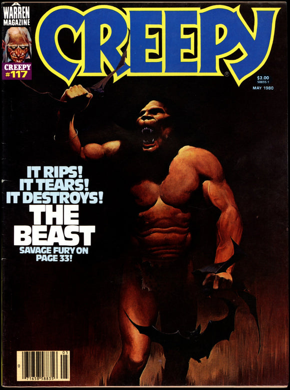 Creepy #117 Warren Magazine 1980 The Beast Savage Fury Bronze Age