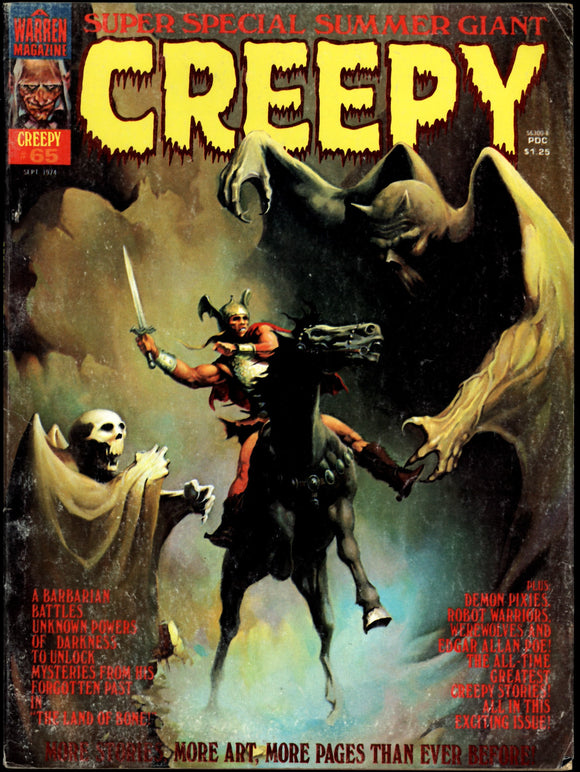 Creepy #65 Warren Magazine 1974 Bronze Age