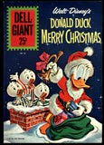 Walt Disney's Donald Duck Merry Christmas #53 Dell Giant 1961 VF+