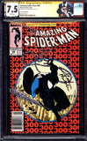 Amazing Spider-Man #300 CGC 7.5 Signed by David Michelinie! NEWSSTAND!