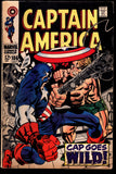 Captain America #106 Marvel 1968 (VG/FN) Cap Goes Wild! Jack Kirby