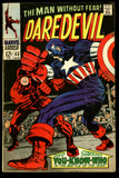 Daredevil #43 Marvel 1968 (FN-) Captain America Battle Cover