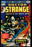 Doctor Strange #10 Marvel 1975 (VF-) Eternity Lives! Bronze Age