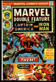 Marvel Double Feature #2 Marvel 1974 (VF+) Captain America Iron Man