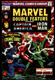 Marvel Double Feature #4 Marvel 1974 (VF-) Captain America Iron Man