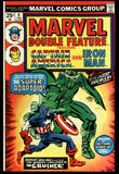 Marvel Double Feature #8 Marvel 1974 (VF+) Captain America Iron Man