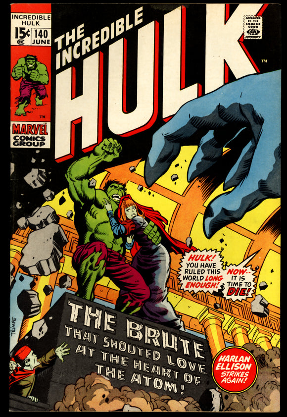 Incredible Hulk #140 Marvel 1971 (VF-) 1st App. of Jarella – Ultimate ...