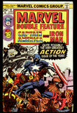 Marvel Double Feature #10 Marvel 1975 (VF+) Captain America Iron Man
