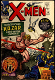X-Men #10 Marvel 1965 (GD+) 1st Silver Age Ka-Zar - Centerfold Detached